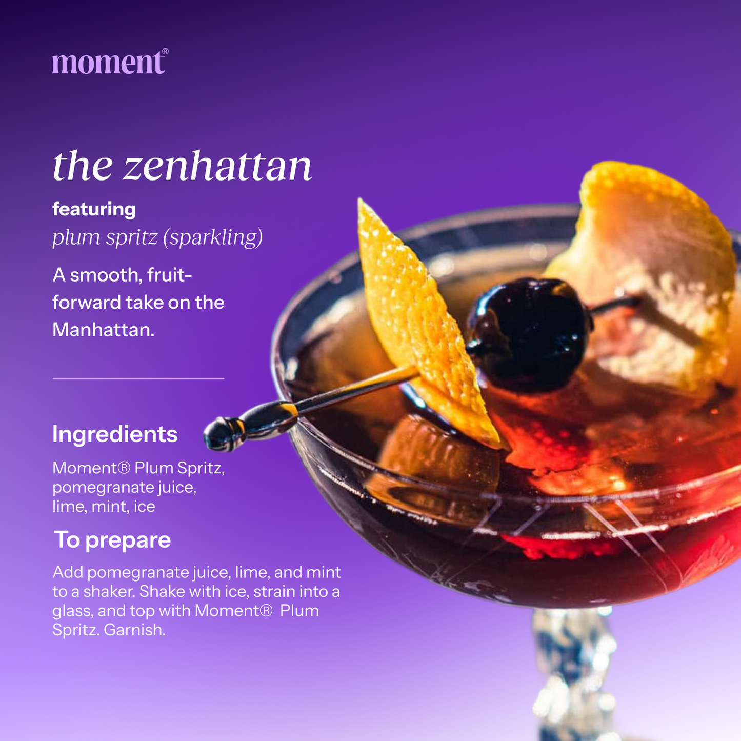 Moment plum spritz (sparkling mocktail | 12 pack)