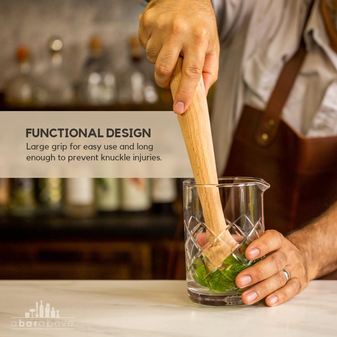 A Bar Above Natural Hardwood Extra Long Cocktail Muddler