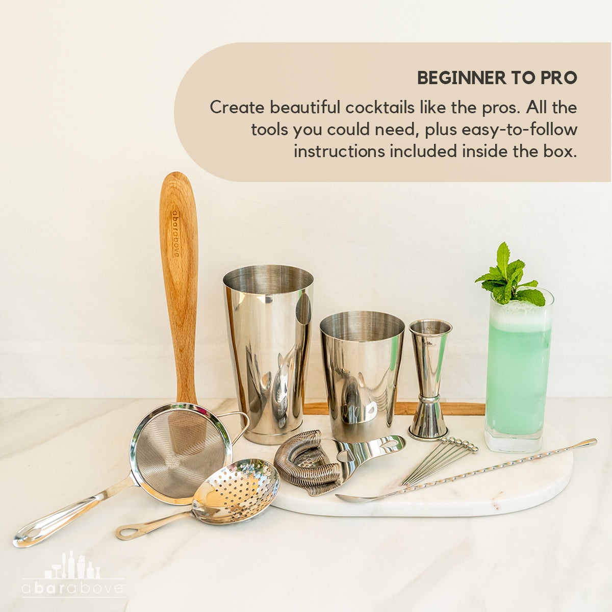 A Bar Above Stainless Steel Mixologist Bar Set (14-Piece)