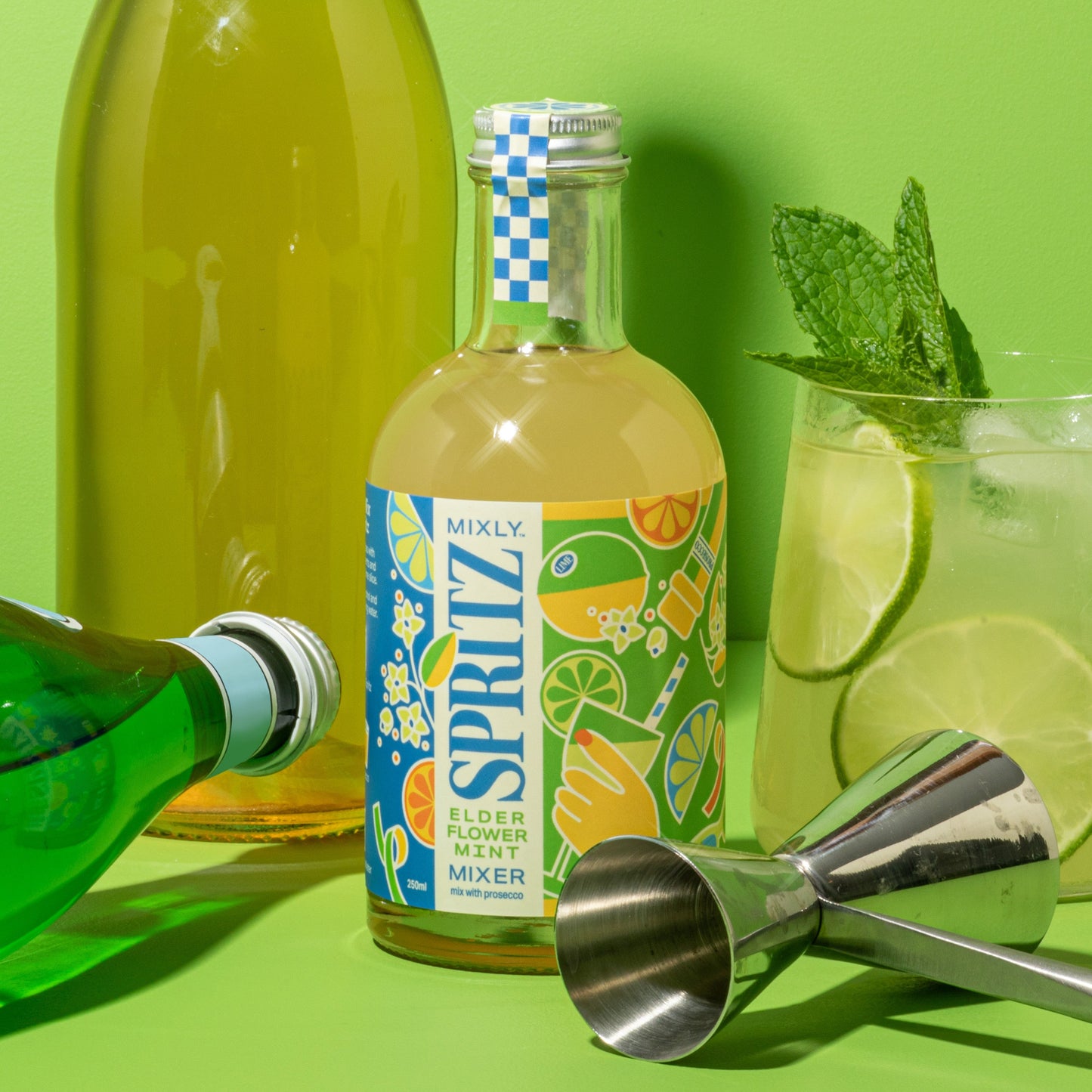 Mixly Cocktail Co. Elderflower Mint Spritz Mixer