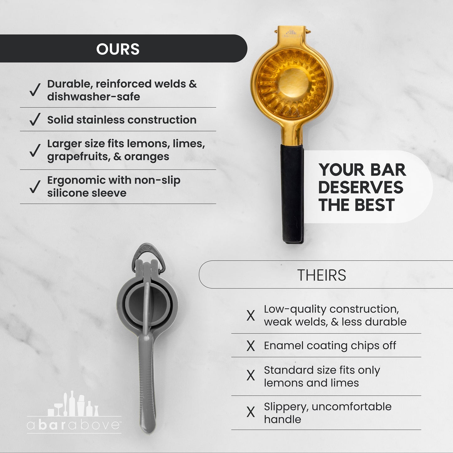 A Bar Above Stainless Steel Citrus Juicer