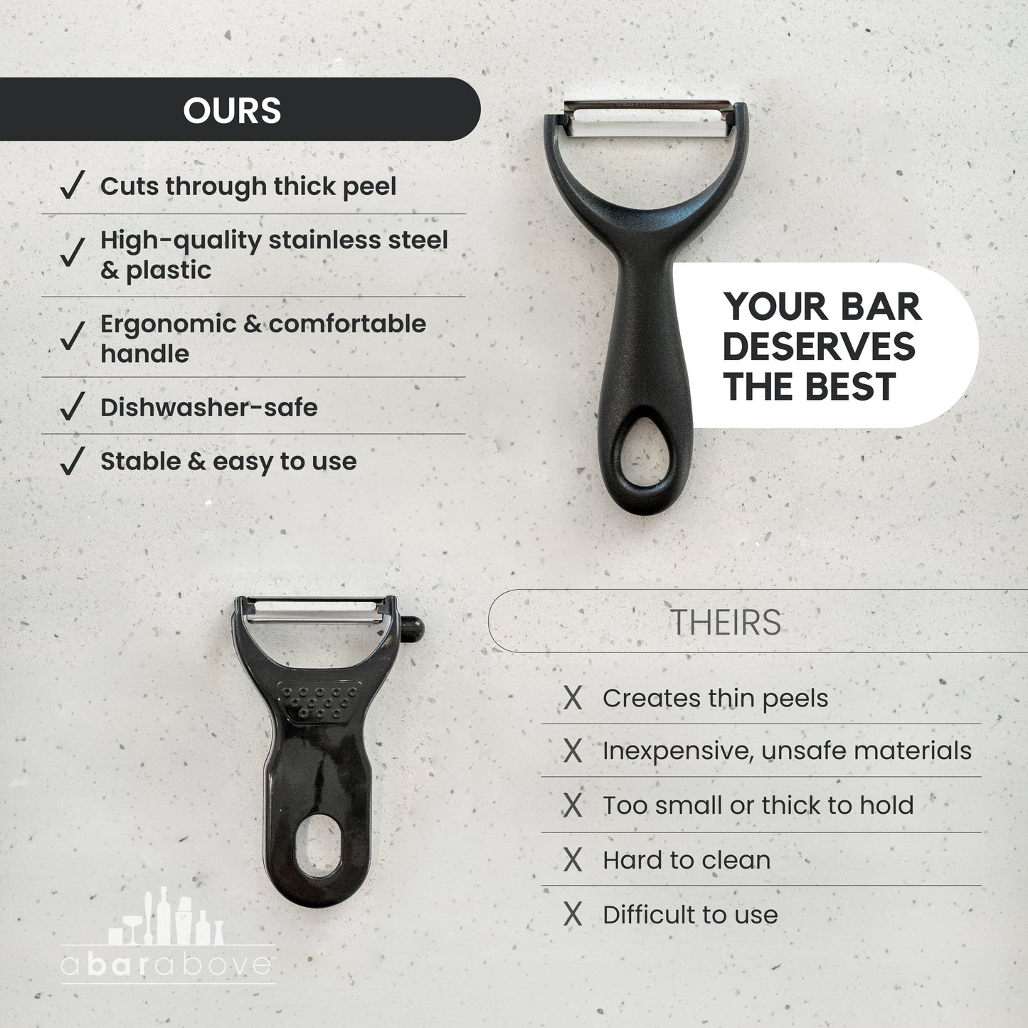 A Bar Above Citrus Peeler - Stainless Steel