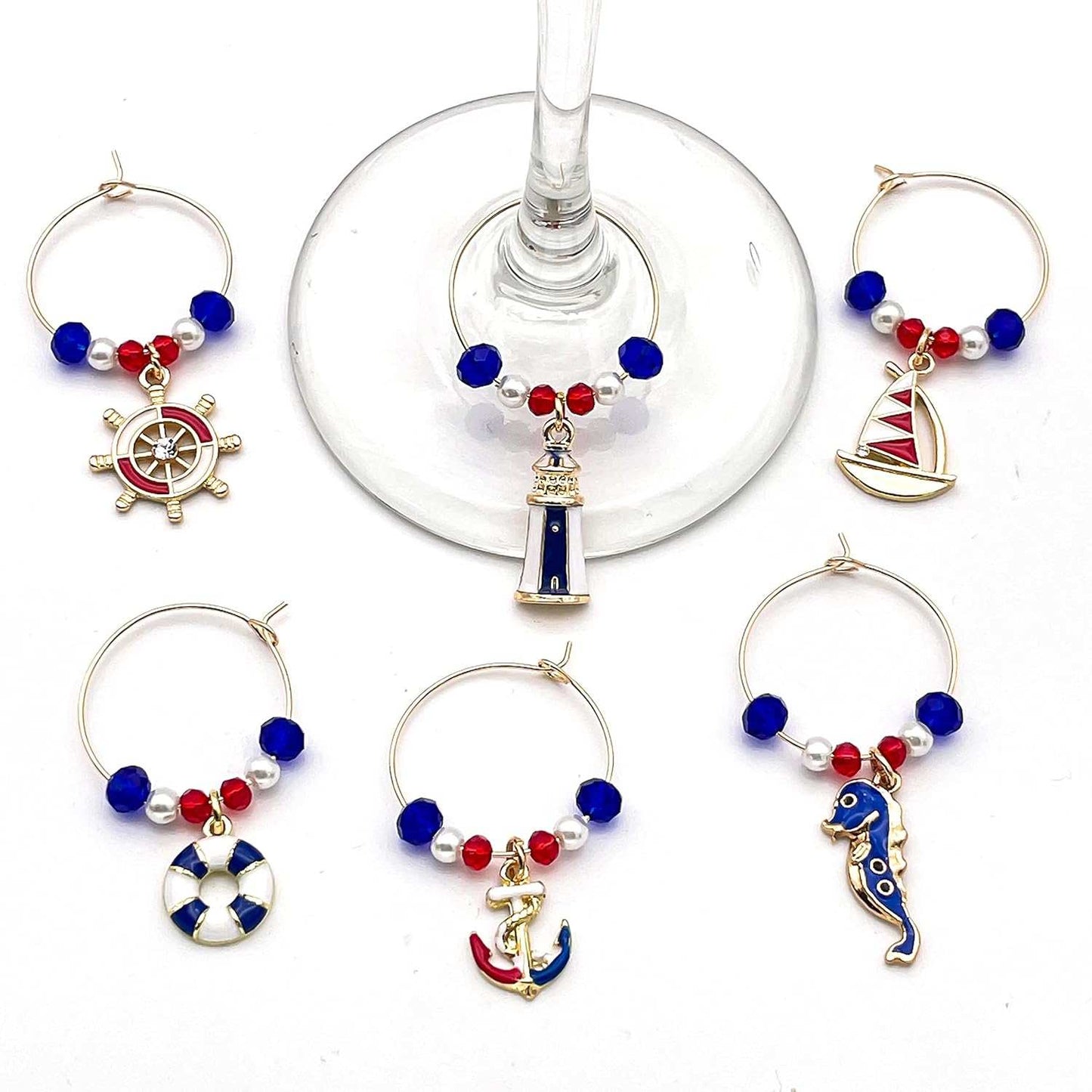 Serendipity Nautical Wine Charms | A Maritime Adventure