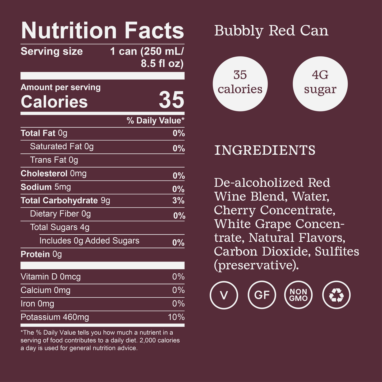 Surely Non-Alcoholic Bubbly Red Can