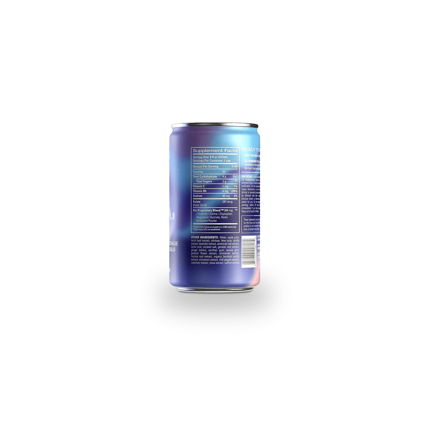 Kin Euphorics Lightwave Back Label