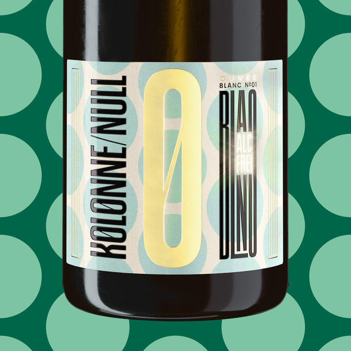 Kolonne Null Cuvée Blanc No.01 Non-Alcoholic Sparkling zoomed into front label