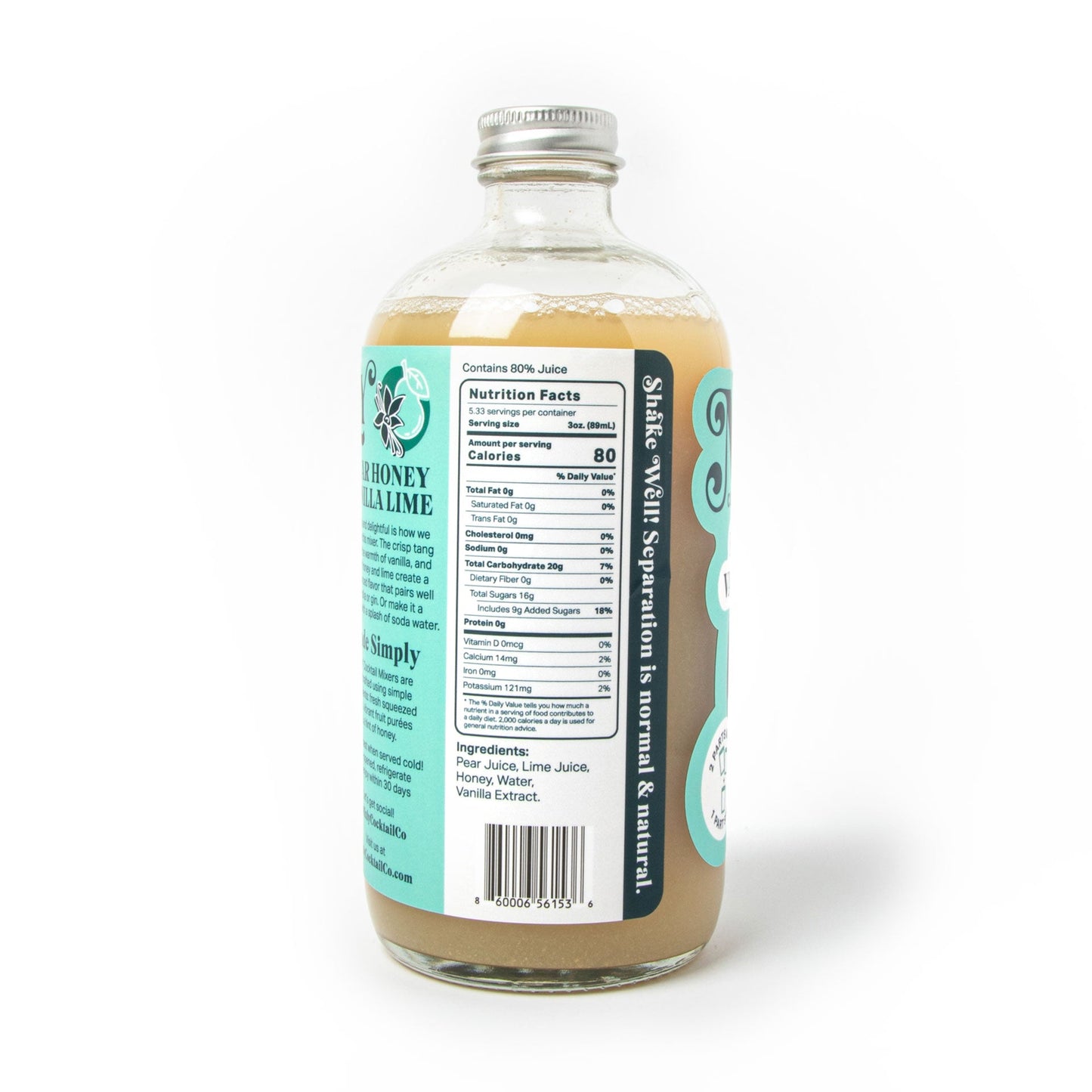 Mixly Cocktail Co. Pear Honey Vanilla Lime Mixer