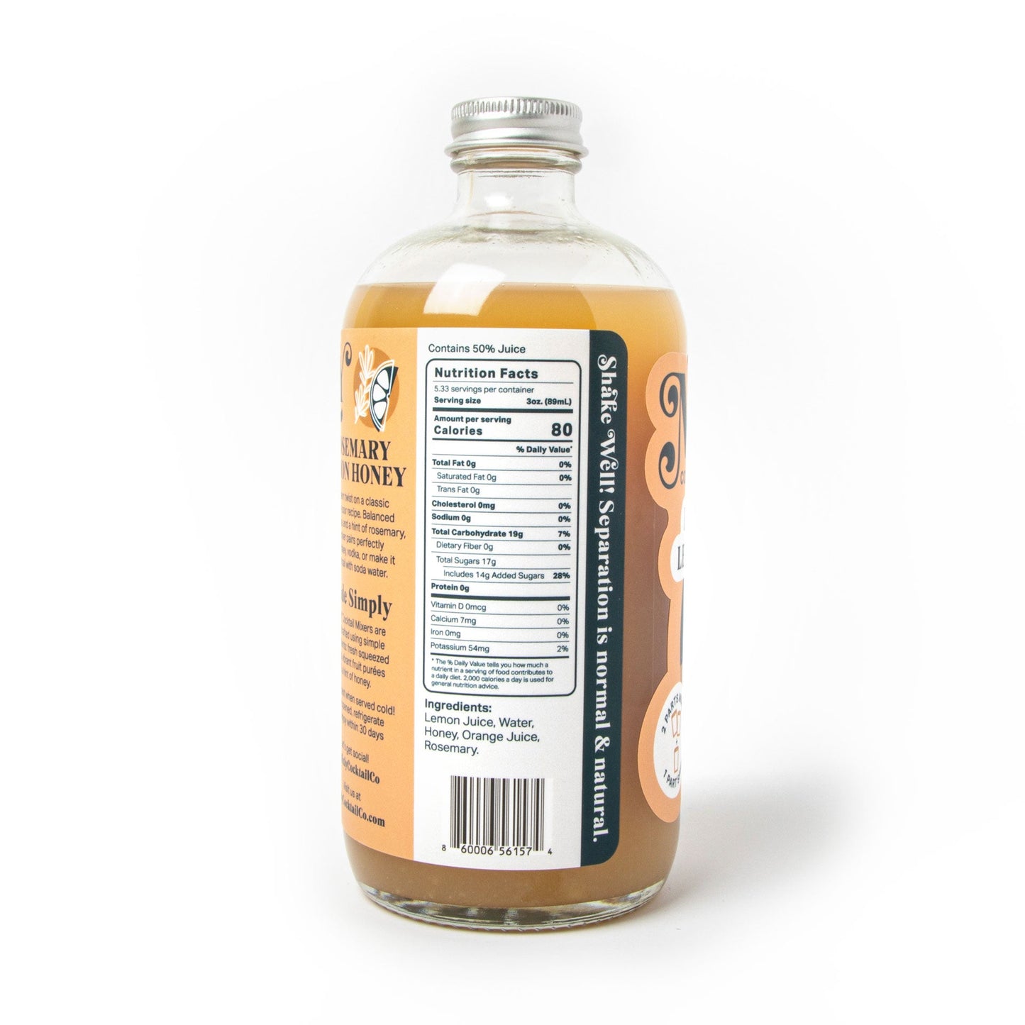 Mixly Cocktail Co. Rosemary Lemon Honey Mixer