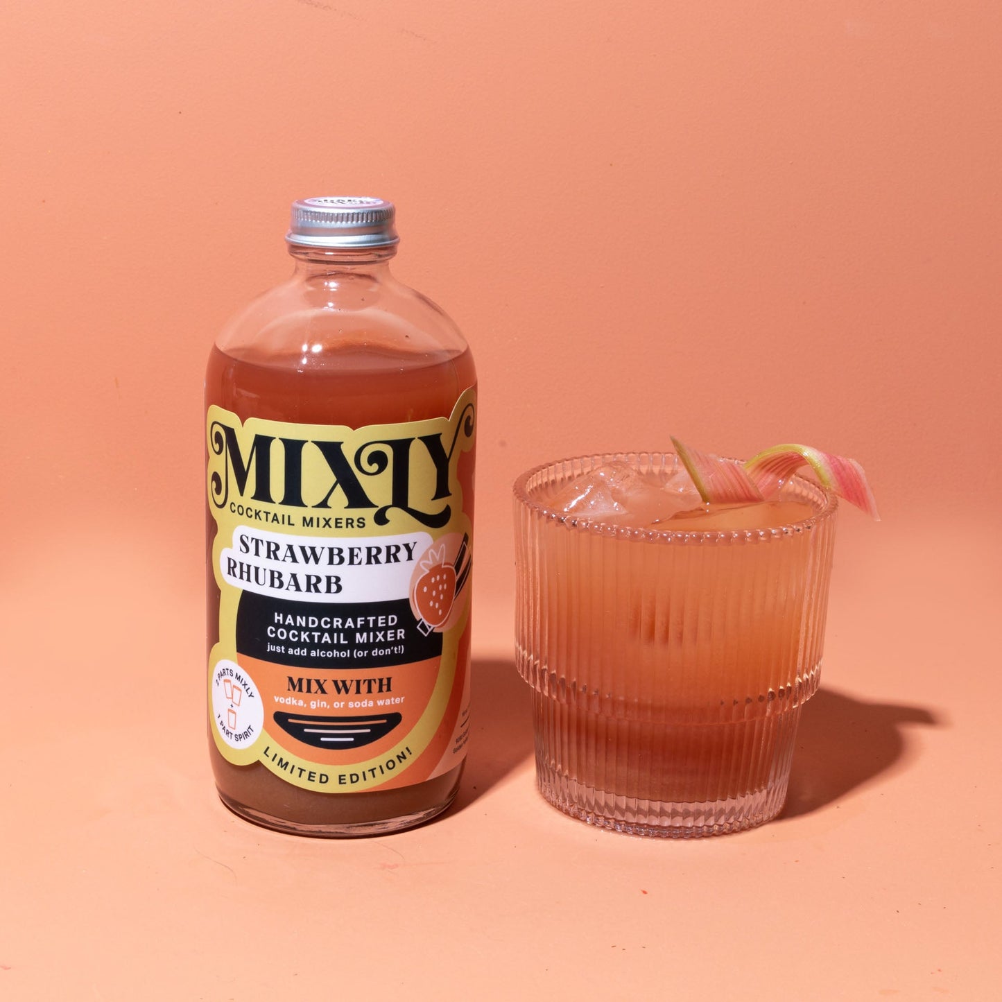 Mixly Cocktail Co. Limited Edition! Strawberry Rhubarb Mixer