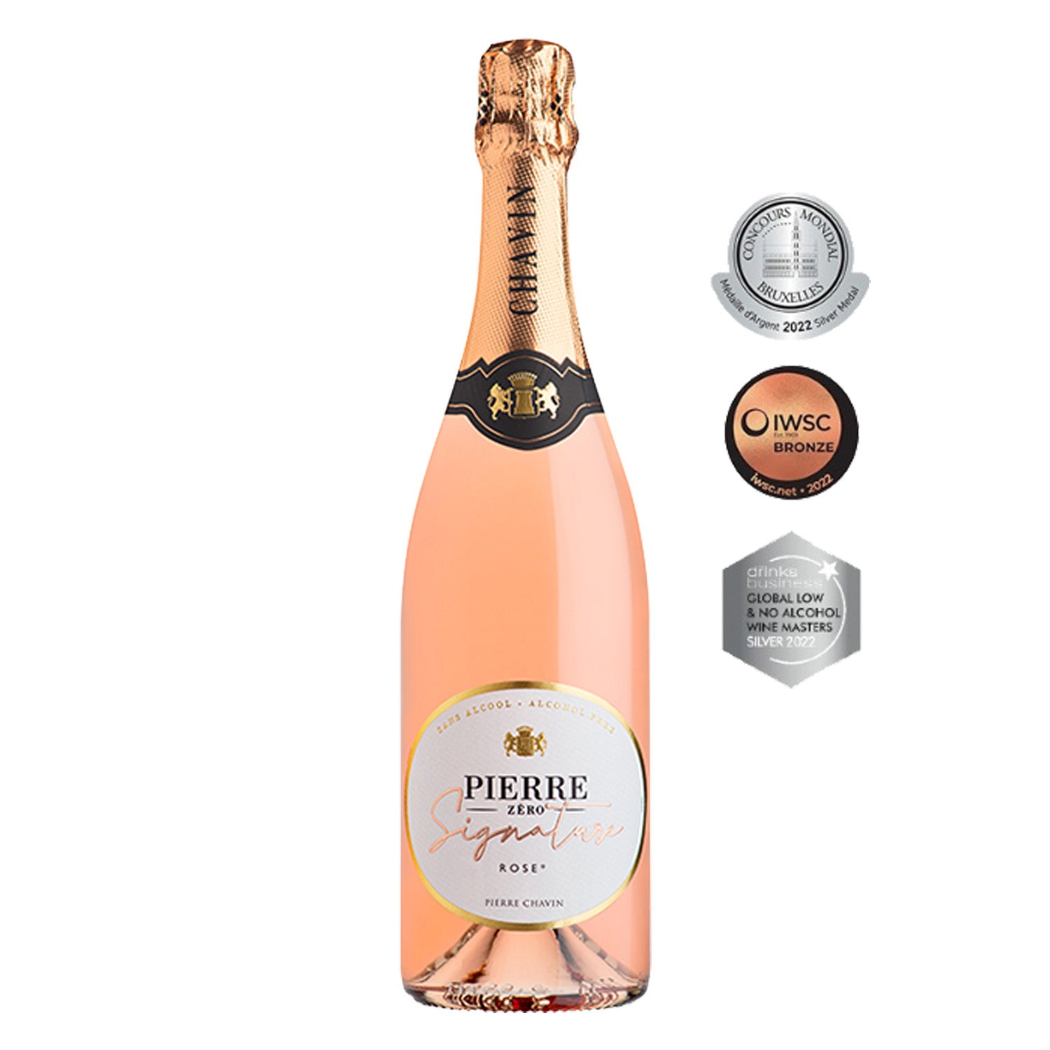 Pierre Zéro Signature Rosé - Alcohol-Free Sparkling - The Blue Dolphin