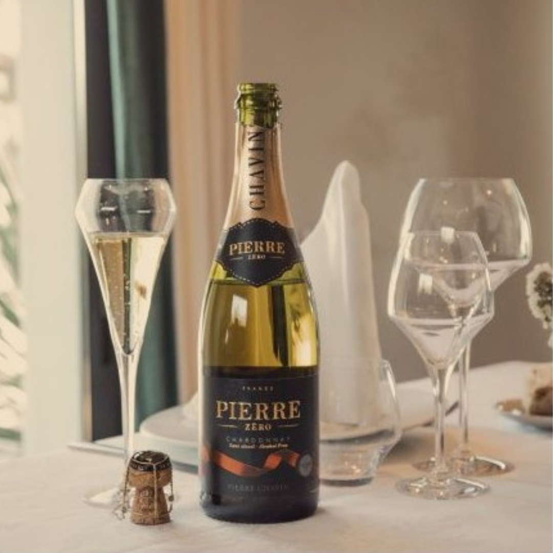 Pierre Zéro Chardonnay Sparkling Non-Alcoholic Wine