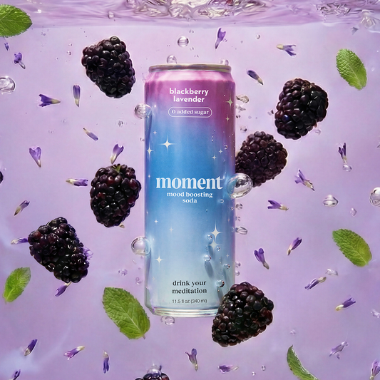 Moment blackberry lavender (botanical soda | 12 pack)