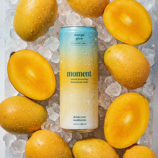 Moment mango glow (botanical soda | 12 pack)
