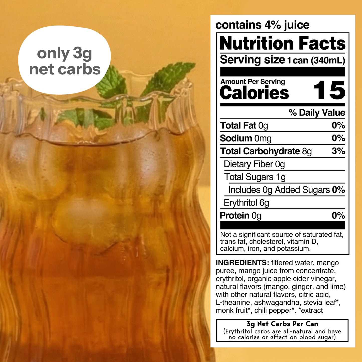 Moment spiced mango (botanical tea | 12 pack)