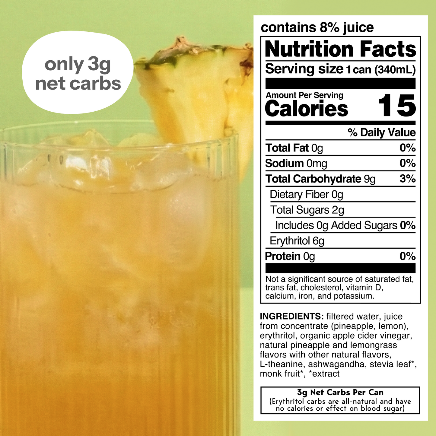 Moment Pineapple Lemongrass | 12 pack