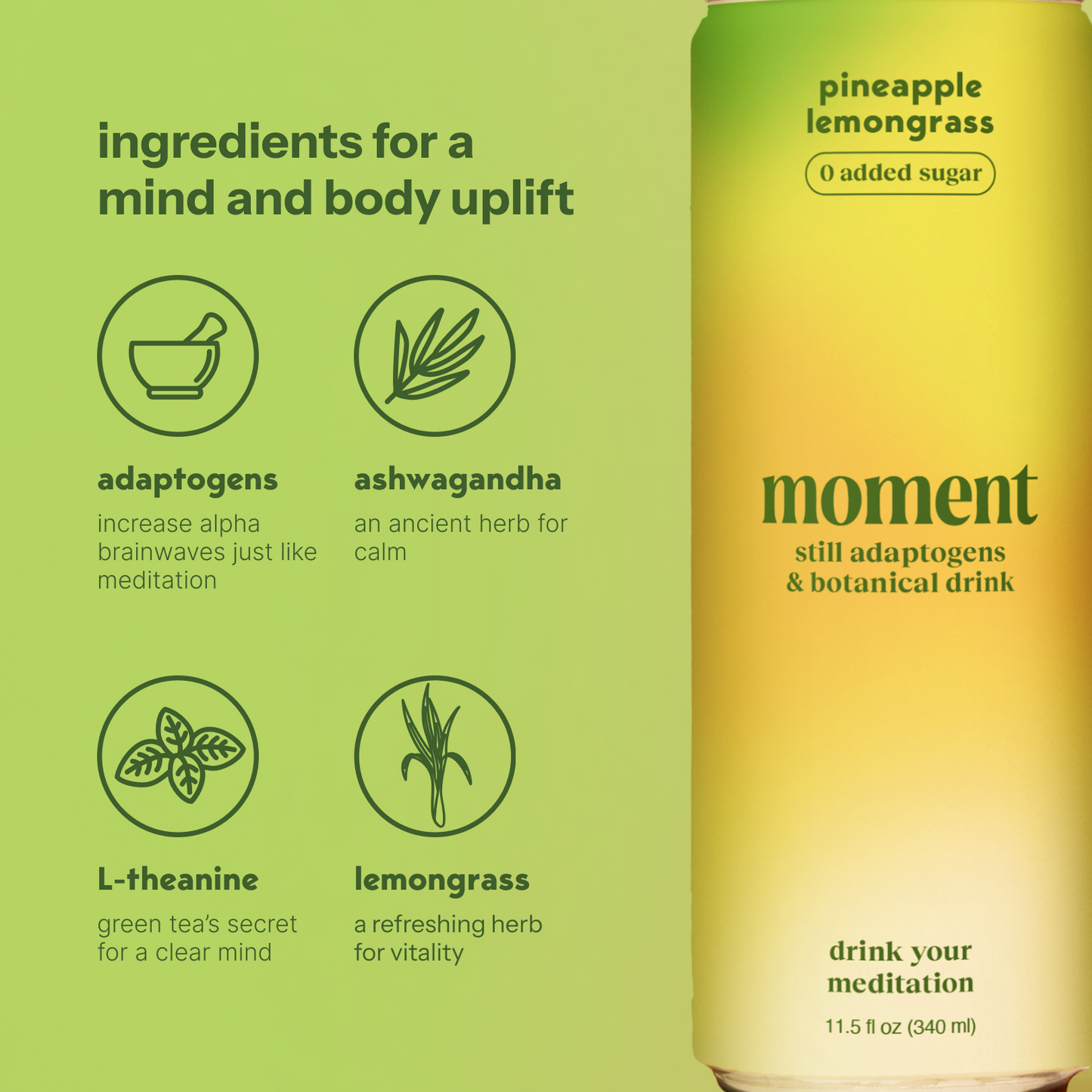 Moment Pineapple Lemongrass | 12 pack