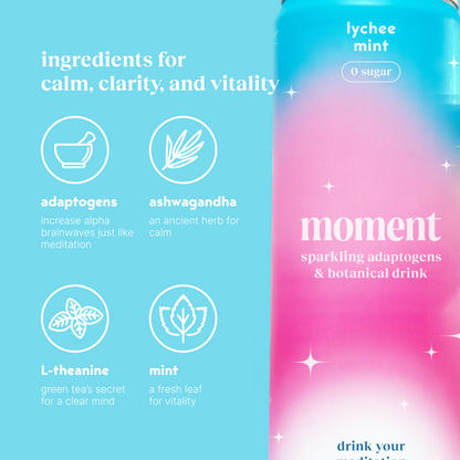 Moment lychee mojito (sparkling mocktail | 12 pack)