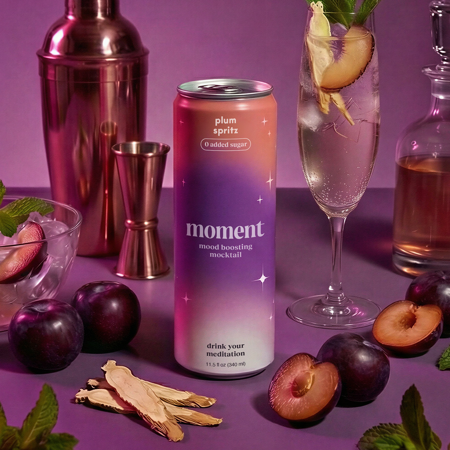 Moment plum spritz (sparkling mocktail | 12 pack)