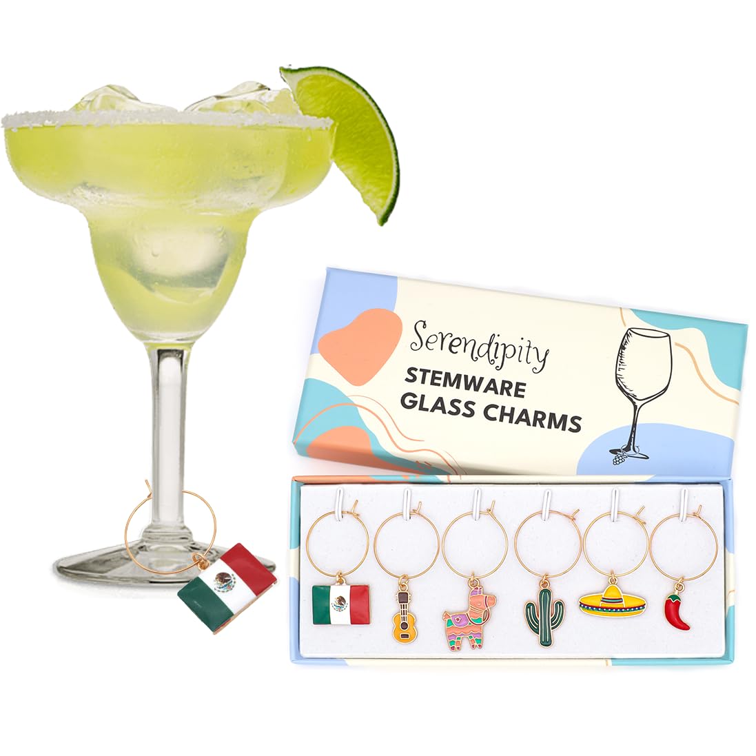 Serendipity Mexico Wine Charms