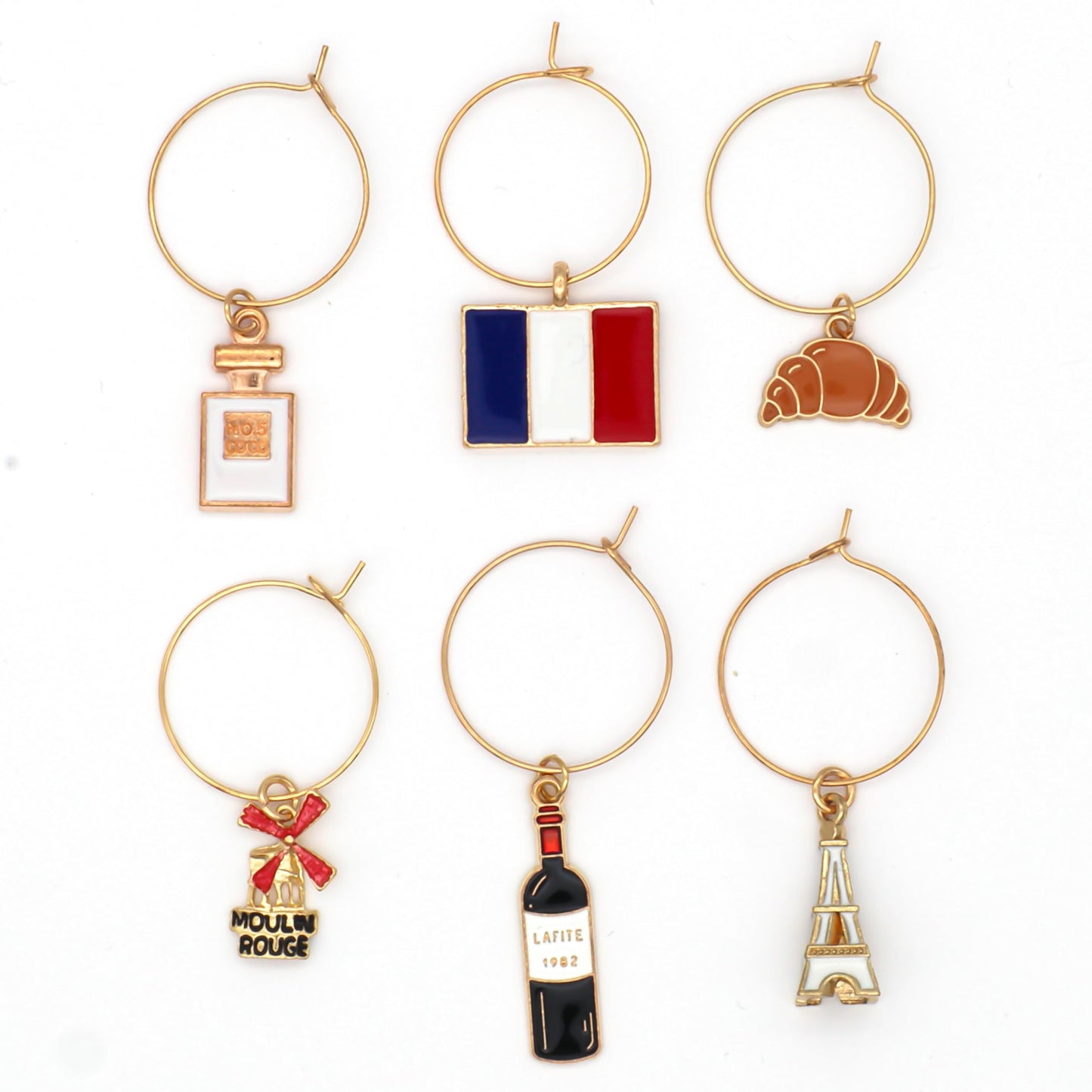 Serendipity French Wine Charms | Parisian Chic