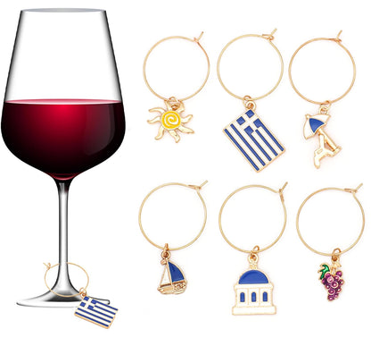 Serendipity Greek Wine Charms | Santorini Serenity