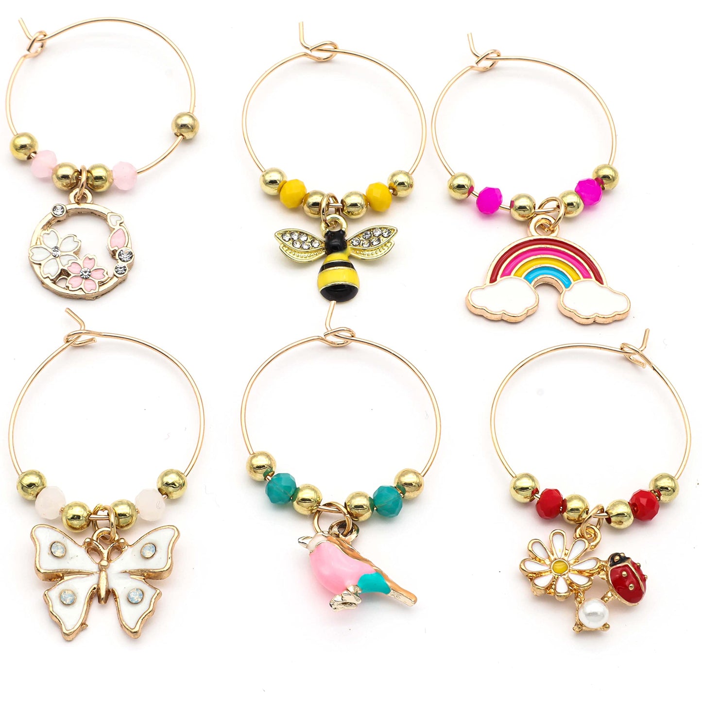 Serendipity Spring Wine Charms
