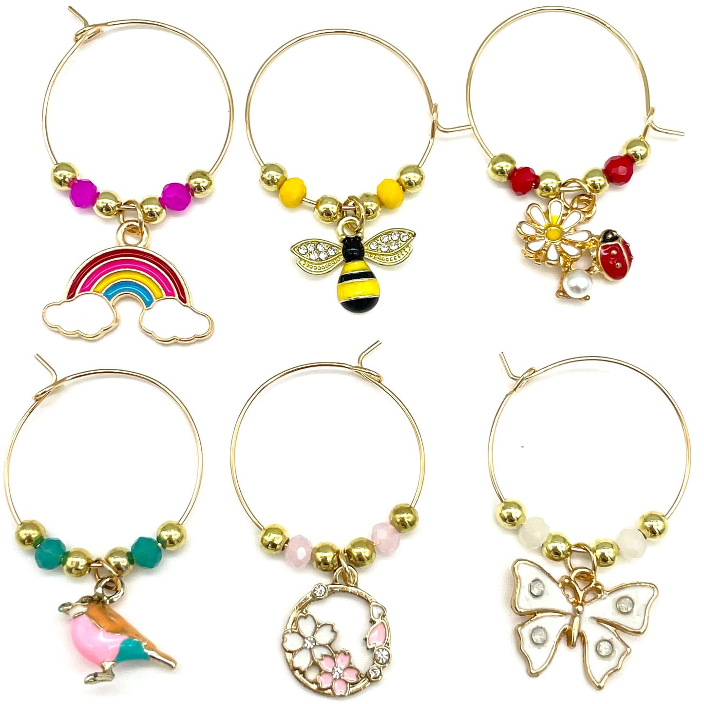 Serendipity Spring Wine Charms