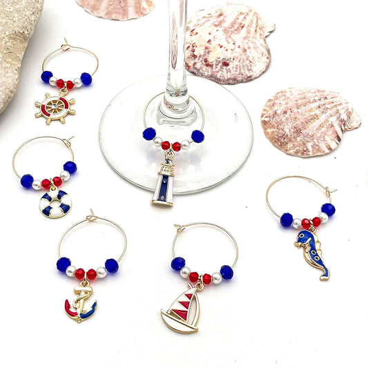 Serendipity Nautical Wine Charms | A Maritime Adventure