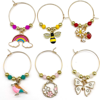 Serendipity Spring Wine Charms