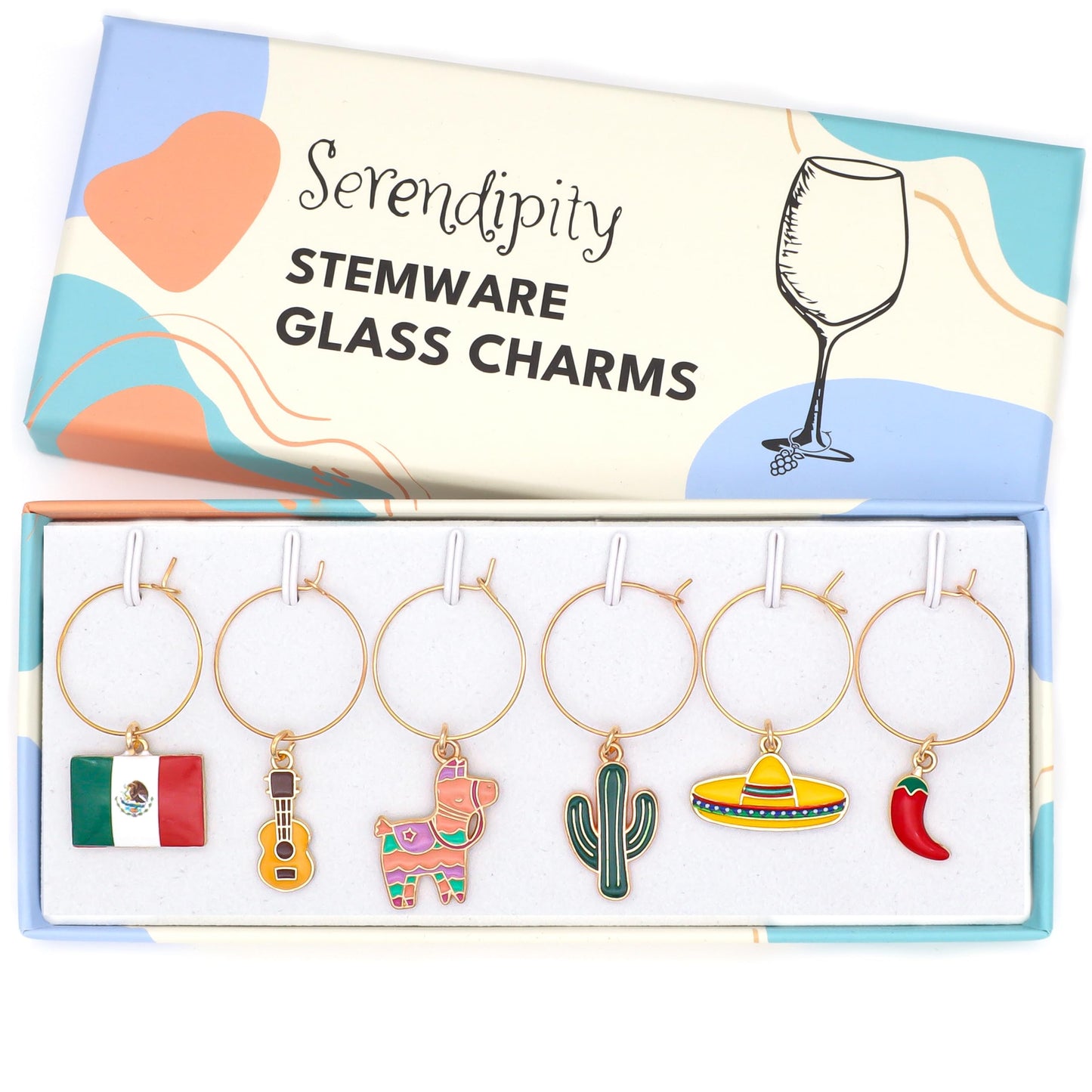 Serendipity Mexico Wine Charms