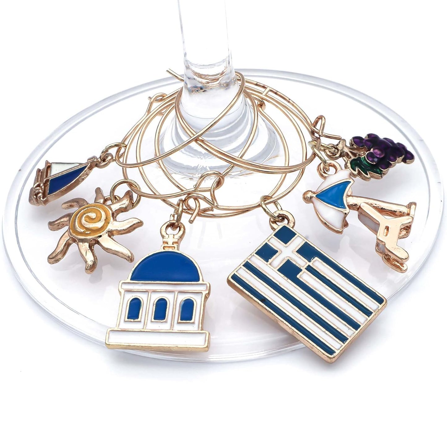 Serendipity Greek Wine Charms | Santorini Serenity