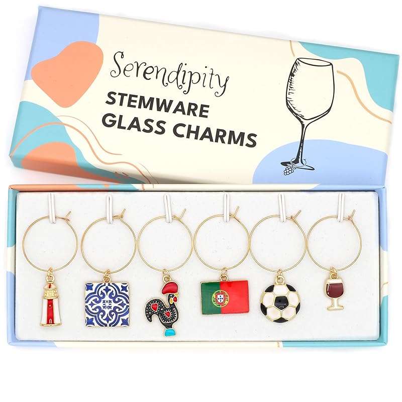Serendipity Portugal Wine Charms | Celebrate Portuguese Football and Culture