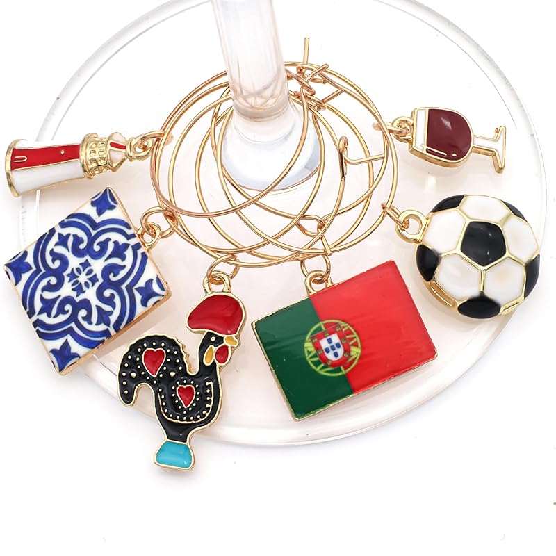 Serendipity Portugal Wine Charms | Celebrate Portuguese Football and Culture