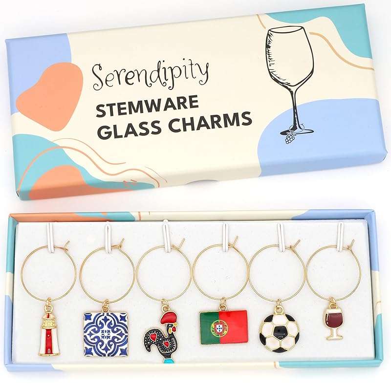 Serendipity Portugal Wine Charms | Celebrate Portuguese Football and Culture