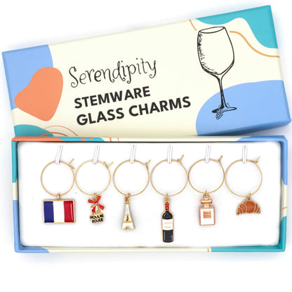 Serendipity French Wine Charms | Parisian Chic