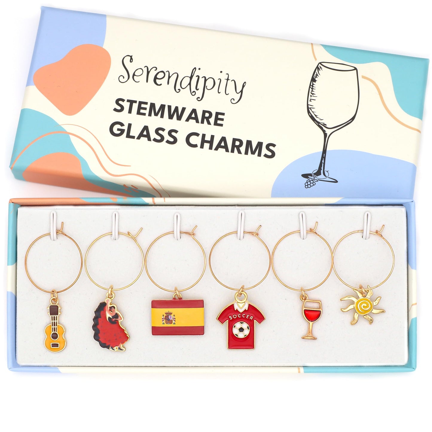 Serendipity Spain Wine Charms