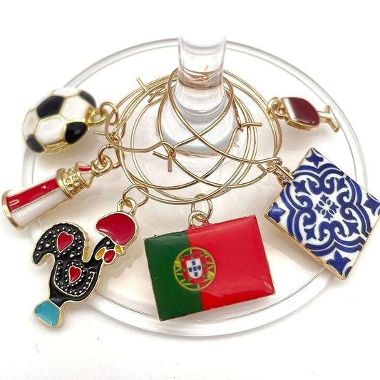 Serendipity Portugal Wine Charms | Celebrate Portuguese Football and Culture