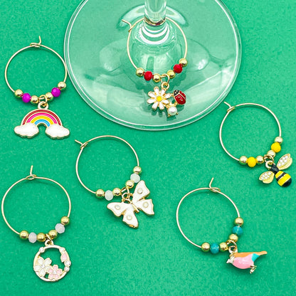 Serendipity Spring Wine Charms