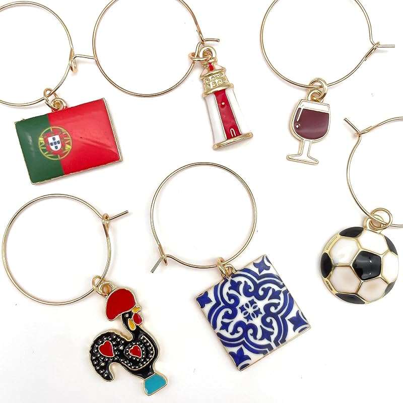 Serendipity Portugal Wine Charms | Celebrate Portuguese Football and Culture