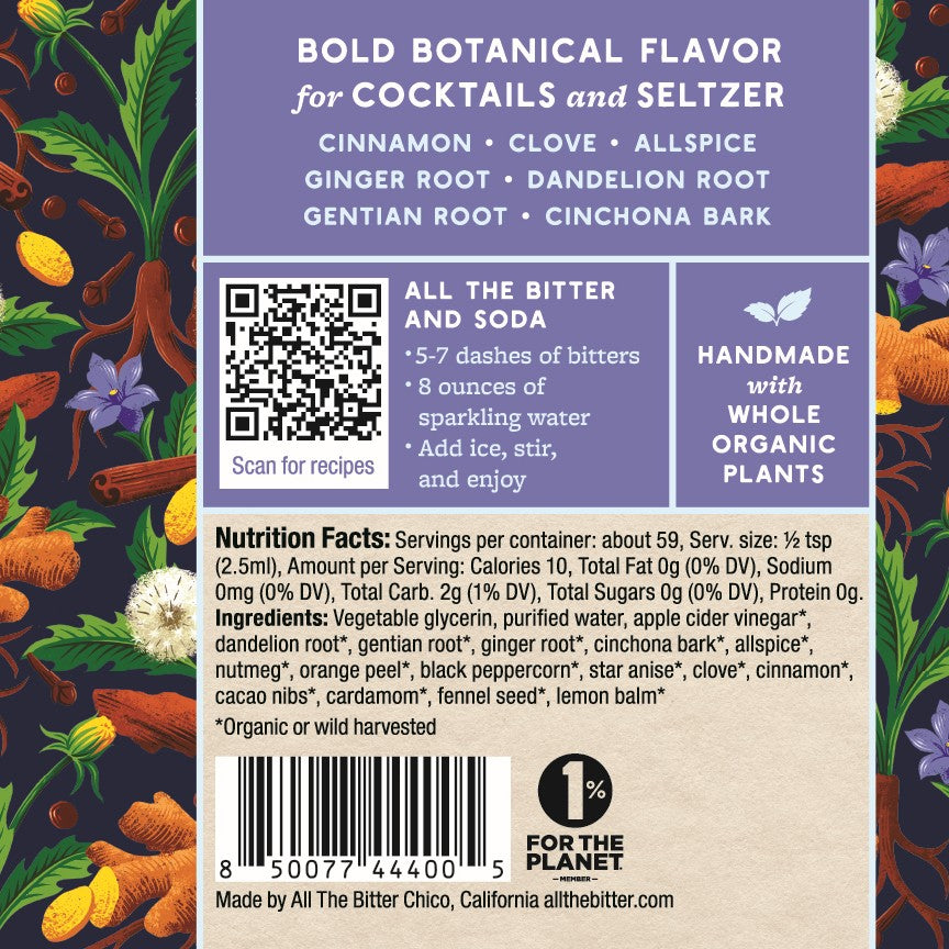 All the Bitter Old Fashioned Aromatic Bitters (0.0% ABV)