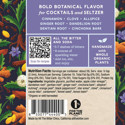 All the Bitter Old Fashioned Aromatic Bitters (0.0% ABV)