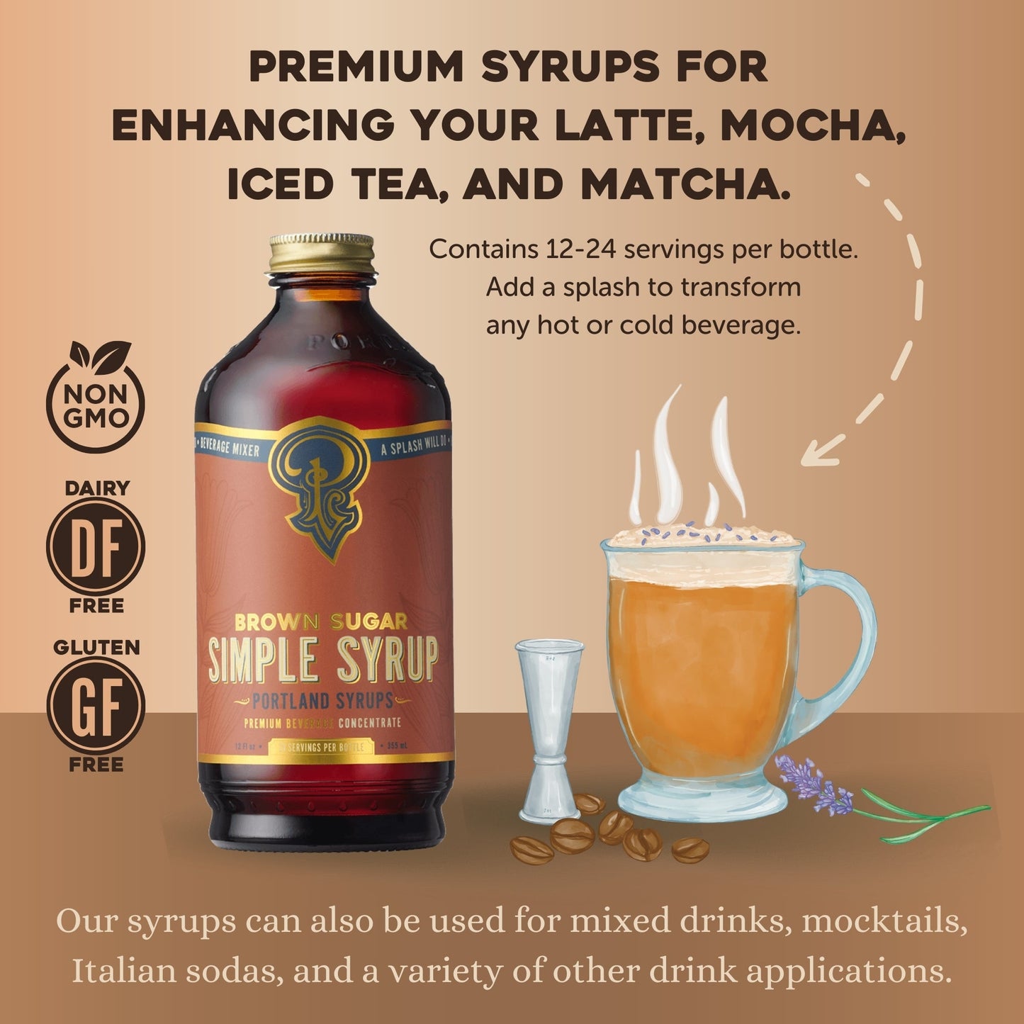 Portland Syrups Brown Sugar Simple Syrup