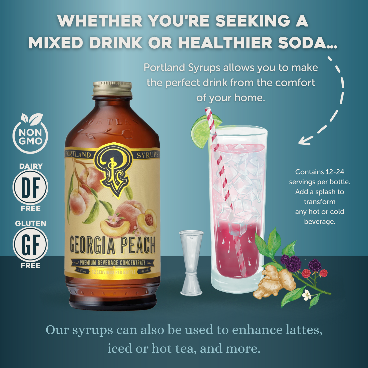 Portland Syrups Georgia Peach Syrup