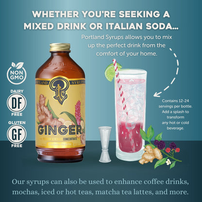 Portland Syrups Authentic Ginger Syrup