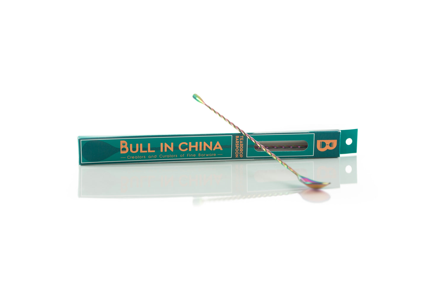 Bull in China Teardrop Barspoon - 12"/30cm (Standard length)