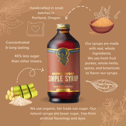 Portland Syrups Brown Sugar Simple Syrup