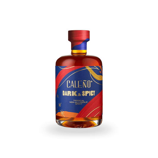 Caleno Dark & Spicy Non-Alcoholic Tropical Rum Bottle