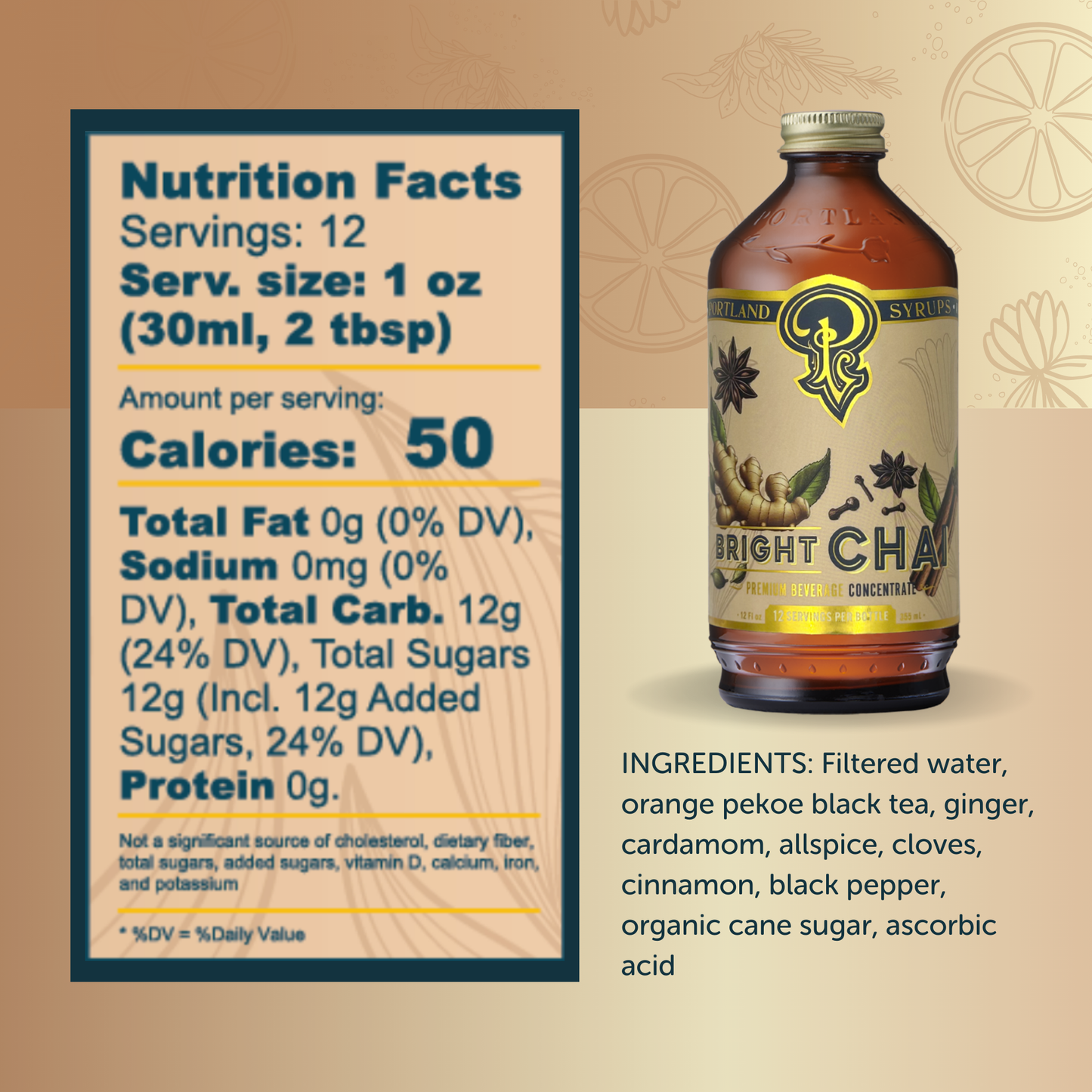 Portland Syrups Bright Chai Syrup