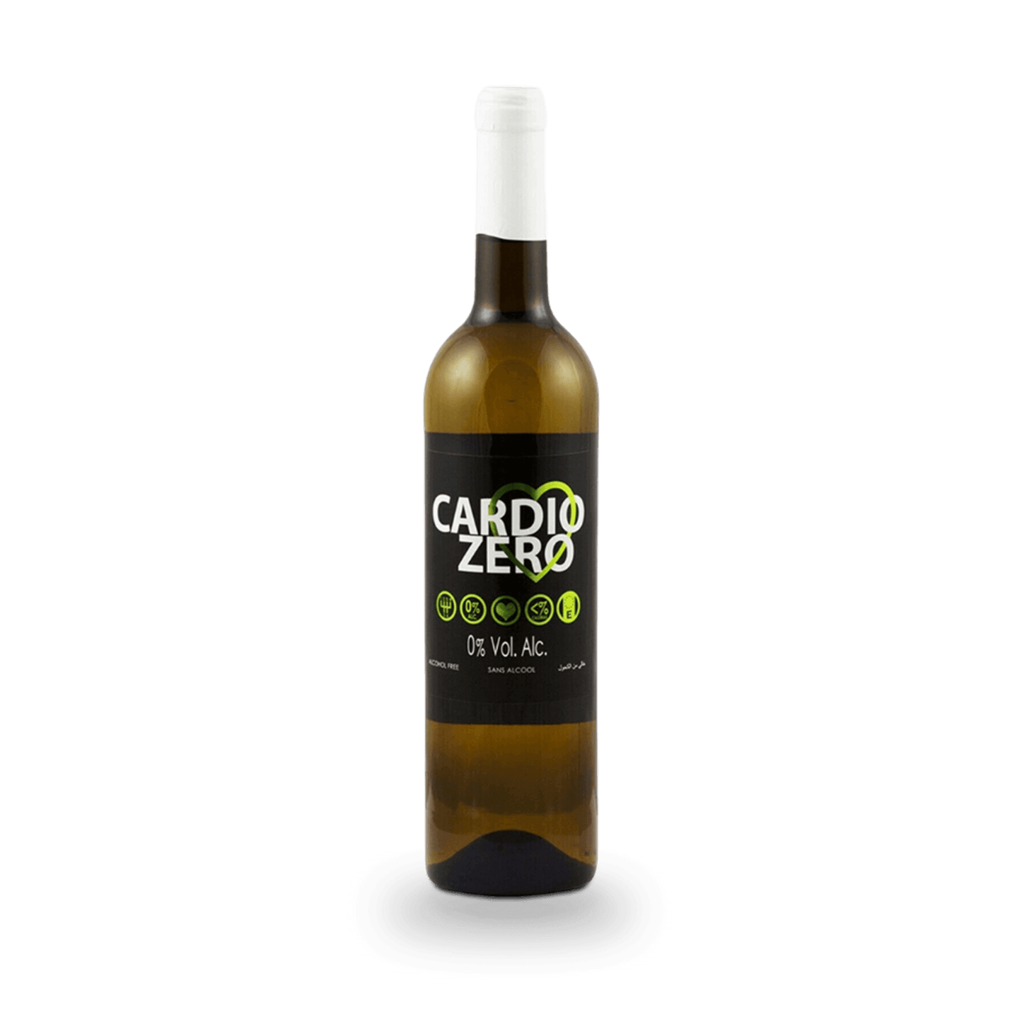 Elivo Cardio Zero Non-Alcoholic White Wine Bottle