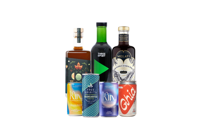 Functional Beverages Variety Pack with 3 bottles and 4 cans of functional non alc drinks